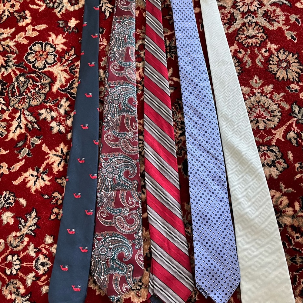 Variety of 5 mens ties